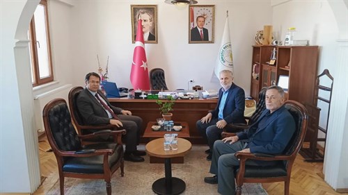 Kaymakamımız Çeçen'den Gökçeli Belediye Başkanı Sayın Koyuncu'ya İade-i Ziyaret